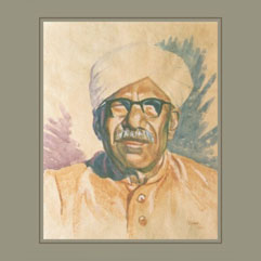 Sh. Amar Nath Jain 'Bamb'<br>Water Color - 1/4 Handmade Sheet<br>1970